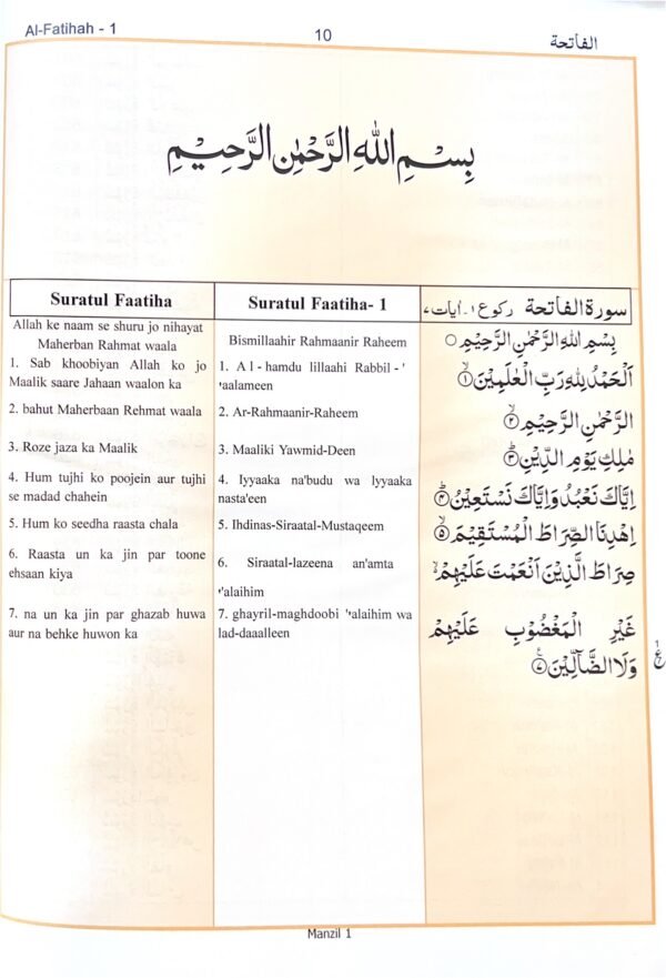 The Holy Quran with Kanzul Iman in Roman Script [Hardcover] Translated by Imam Ahmad Raza Khan - Image 3